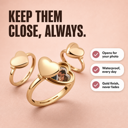 Heart Locket Ring